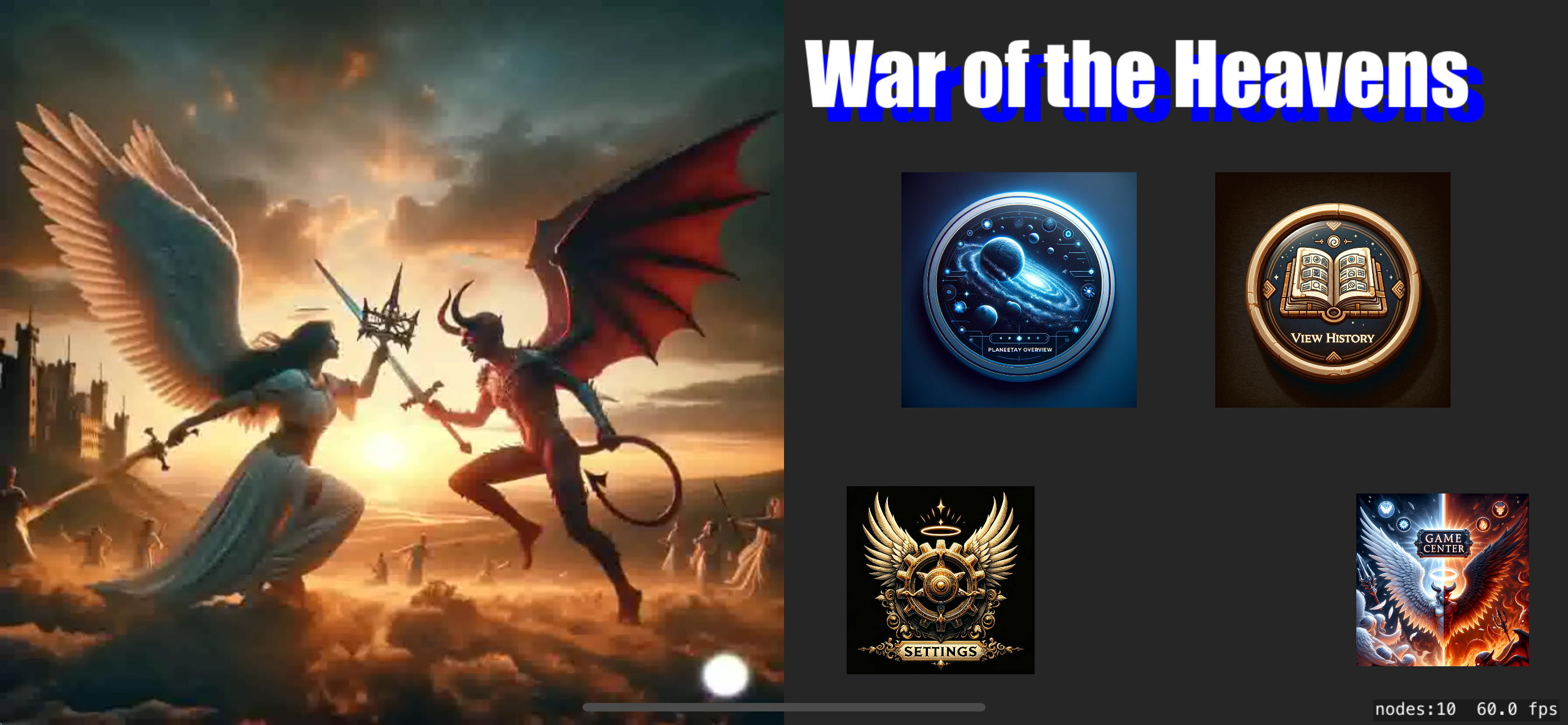 War of the Heavens gameplay screenshot